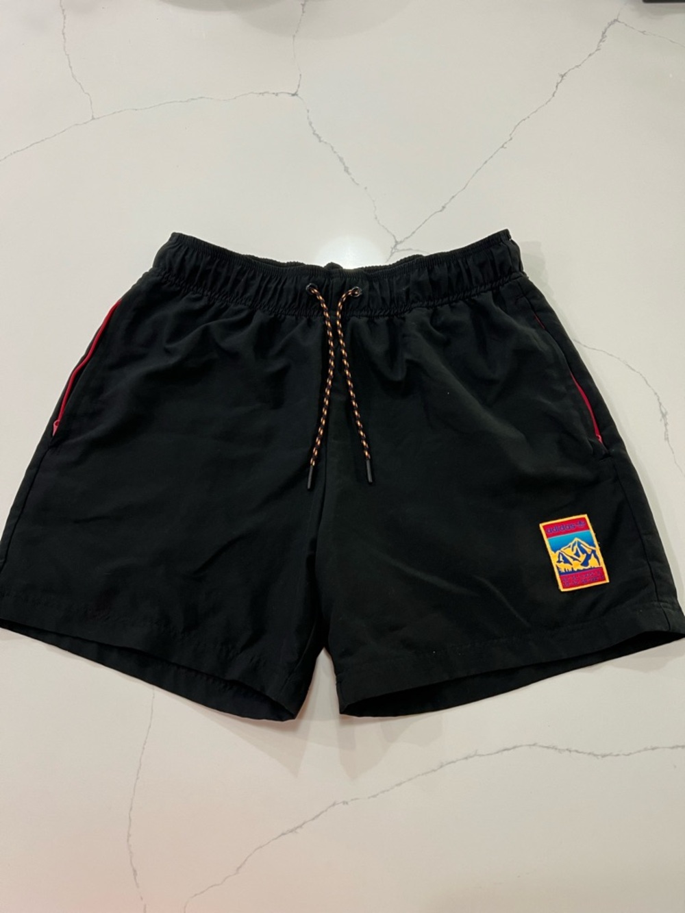 Adidas Originals - Adiplore Logo-Appliquéd Woven Shorts - Black Size M